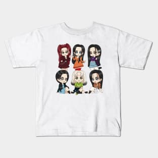 chibi style design of the group nmixx Kids T-Shirt